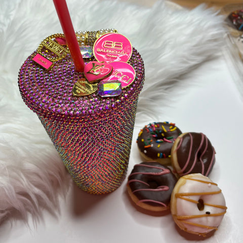 Hot Pink Fashion Charmed Cold Cup